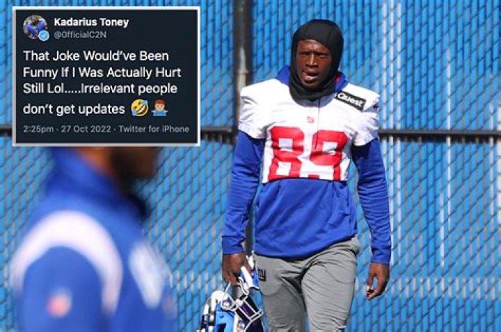89 or 19 Kadarius Toney Giants Tattoo and Rap Career Of Yung Joka ·