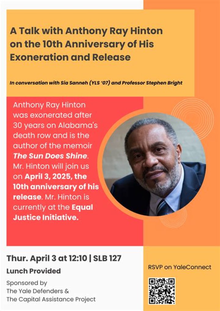 Anthony Ray Hinton Biography, Age, Height, Wife, Net Worth, Family ·