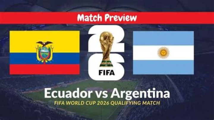 Argentina vs. Ecuador match thread, line-up announced