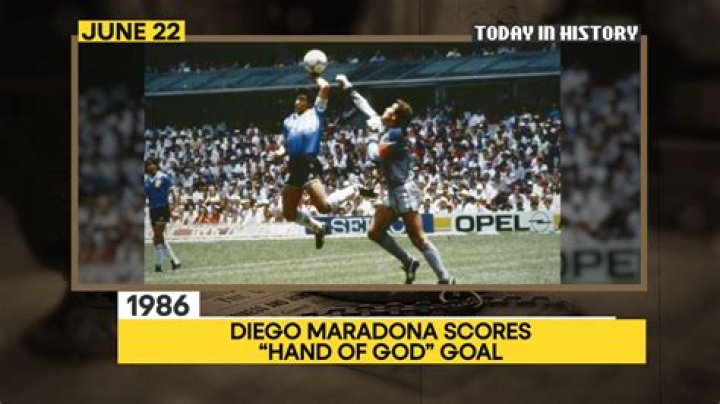 Diego Maradona scores Hand of God, Goal of the Century, 37 years ago today