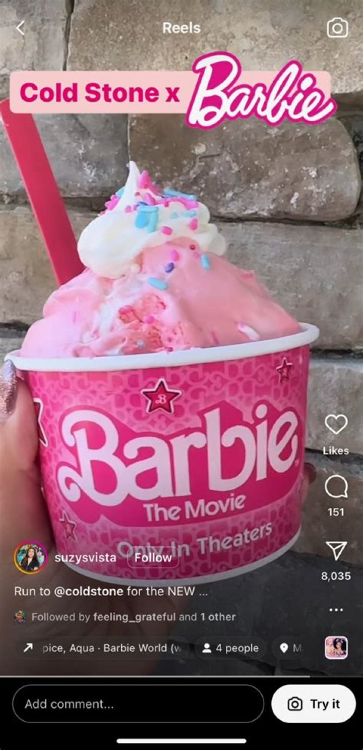 Discoveries And Delights Of The Cold Stone Barbie Shake