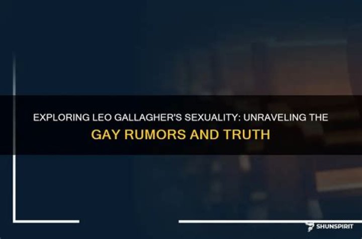 Gay Rumors And Sexuality ·