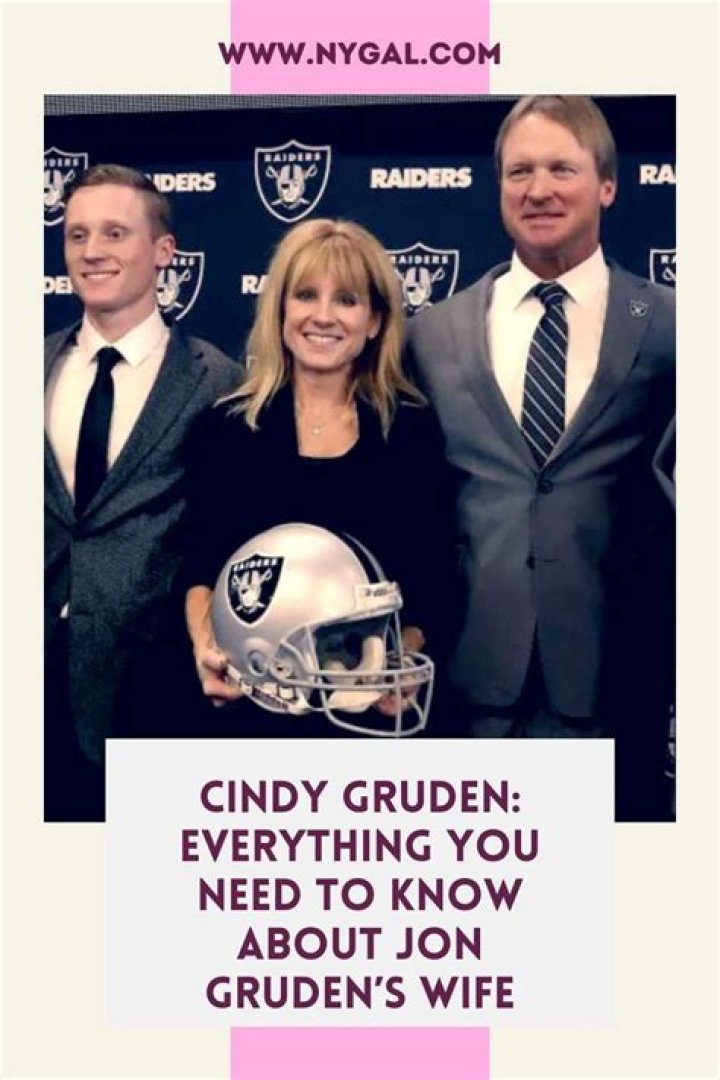 Jon Gruden's wife Cindy Gruden Wiki Bio, parents, net worth, children