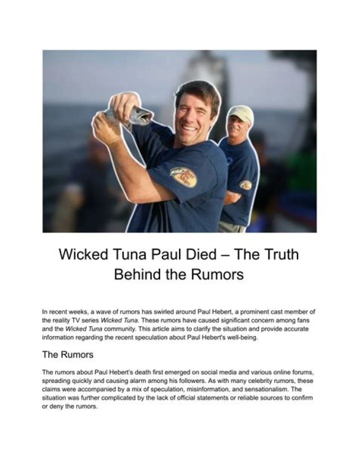 The Truth Behind The Rumors ·