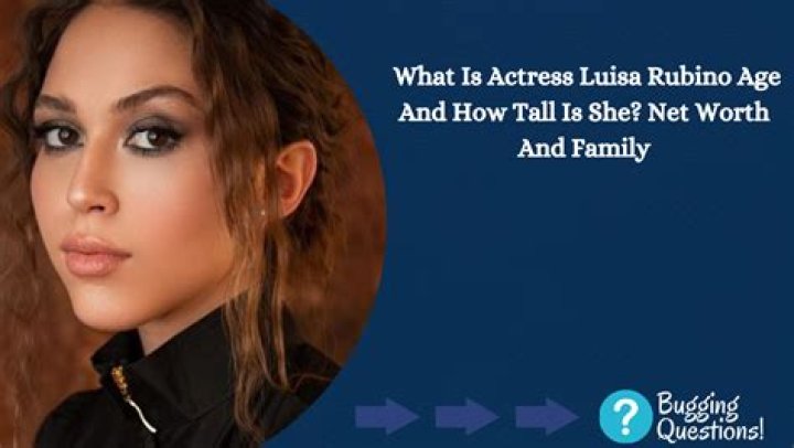 Who is Luisa Rubino? Bio, Age, Height, Net Worth, Parents